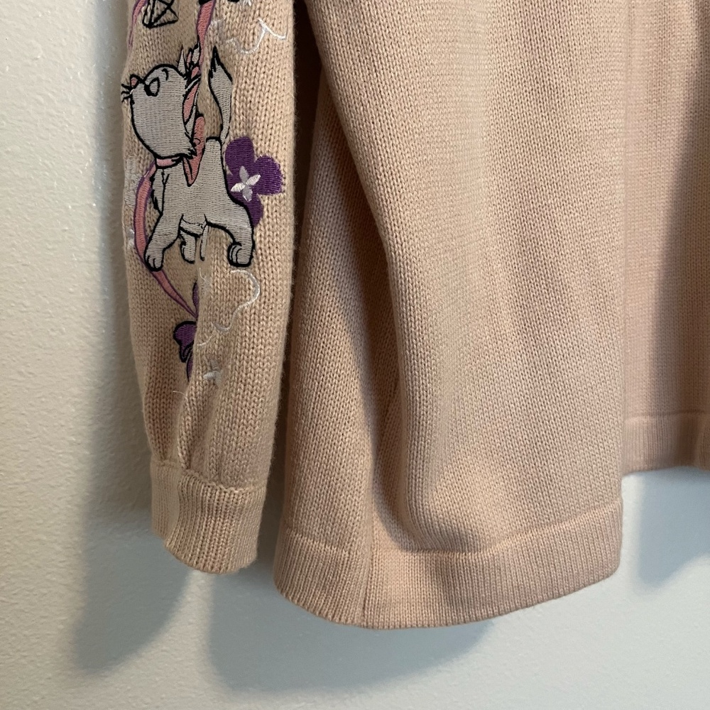 Disney - The Aristocats Marie Eiffel Tower Embroidered Open Cardigan - 3X - Picture 9 of 14